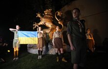 Фото 5: У Львові відбулася Стрілецька ватра на площі біля скульптурної композиції українським бійцям Листопадового чину