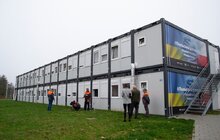 Фото 1: У Львові підготували будинки, в яких проживають переселенці, до зими