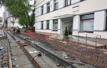 Фото 21: Ремонт вул. Замарстинівської: триває монтаж трамвайних рейок, облаштування хідників, заміна колектора