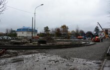 Фото 1: У Львові тривають завершальні роботи перед відкриттям трамвайної лінії на Сихів