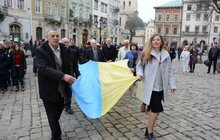 Фото 11: Львів'яни відзначили 26-ту річницю підняття Державного прапора над Ратушею