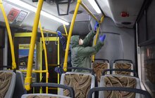 Фото 19: Комунальне АТП № 1 дезінфікує всі автобуси, які виходять на маршрути