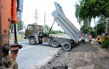 Фото 9: На вул. Княгині Ольги тривають роботи з будівництва велодоріжки