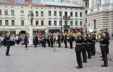 Фото 14: На площі перед Львівської оперою виступив військовий оркестр понтонно-мостового загону