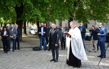 Фото 14: У співпраці з Інститутом «Полоніка» у Львові відреставрували 4 скульптури і чашу на фасаді храму Пресвятої Євхаристії (Домініканський собор)