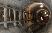 Фото 6: Роботи з прокладання каналізаційного колектора закритим методом.