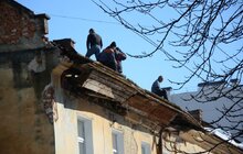 Фото 2: Мер Львова про зсув даху на вул. Некрасова: «Загрози обвалення будинку немає»
