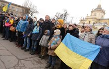 Фото 3: Львів долучився до живого ланцюга за євроінтеграцію