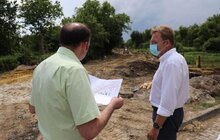 Фото 11: Міський голова оглянув будівництво доріг у районі «Під Голосоком»