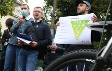 Фото 40: У Львові вперше провели позачергове засідання виконавчого комітету на велосипедах