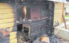 Фото 6: Під час пожежі в дерев'яній церкві Стрітення Господнього потерпілих немає
