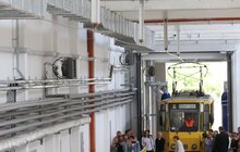 Фото 21: На вул. Промисловій запрацювало оновлене трамвайне депо