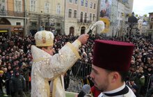 Фото 6: Сьогодні, на свято Богоявлення, у Львові традиційно освятили воду