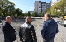 Фото 13: У Львові триває облаштування громадського простору та озера на вул. Панча