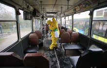 Фото 4: Громадський транспорт Львова дезінфікують