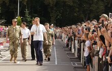 Фото 3: Урочистий ритуал складання Військової присяги студентами цивільних вищих навчальних закладів, які навчалися за програмою підготовки офіцерів запасу 