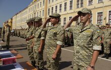 Фото 26: Урочистий ритуал складання Військової присяги студентами цивільних вищих навчальних закладів, які навчалися за програмою підготовки офіцерів запасу 