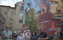 Фото 13: У Львові урочисто відкрили мурал, присвячений Василю Сліпаку