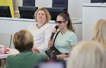 Фото 12: «Світ на слух»: у мерії провели навчання як комунікувати та взаємодіяти з незрячими людьми (відео)