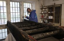 Фото 10: Місце останнього бою: реставратори у Львові консервують унікальні сходи з музею Шухевича (відео)