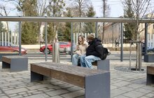 Фото 15: На перетині вулиць Бандери - Чупринки облаштували комфортну зону очікування громадського транспорту (фото/відео)