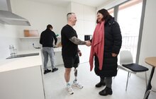 Фото 6: На вул. Миколайчука відкрили перший з 8 соціальних будинків для пацієнтів, які постраждали від війни (відео)