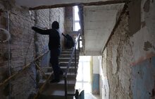 Фото 19: У Львові розпочали реставрацію фасадів зруйнованих ракетним ударом будинків на Стрийській (відео)