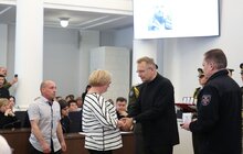 Фото 4: До Дня Героїв у Львові 30 захисників посмертно нагородили «Почесним знаком Святого Юрія» (фото/відео)