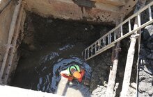 Фото 4: На вул. Вернадського завершують заміну каналізаційного колектора, який пролягає на глибині 9 метрів