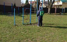 Фото 80: Комунальні служби дезінфікують місто: миють вулиці, тротуари, зупинки транспорту, сходові клітки будинків