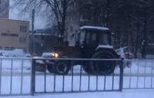 Фото 32: Зранку по Львову працювало 97 одиниць снігоочисної техніки