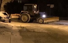Фото 21: Для посипання доріг від ожеледиці минулої доби використано 513 м3 піскосуміші та 212 м3 солі