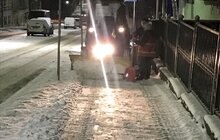 Фото 10: Для посипання доріг від ожеледиці минулої доби використано 527 м3 піскосуміші та 186 м3 солі