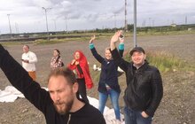 Фото 1: Львів’яни взяли участь у масштабному флеш-мобі «Зберегти Ryanair»