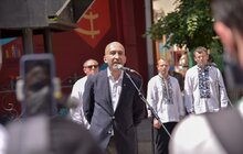 Фото 20: У Львові урочисто відкрили мурал, присвячений Василю Сліпаку