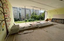 Фото 1: У ліцеї «Оріяна» відновлюють корпус, який найбільше зруйнувала російська ракета