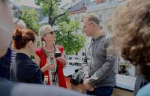 Фото 8: Андрій Садовий зустрівся із галеристкою та засновницею Маракешського бієнале Ванессою Бренсон