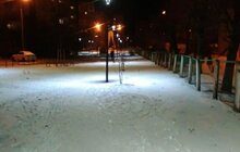 Фото 3: На вул. Довженка влаштували освітлення пішохідної алеї