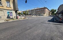 Фото 2: Першу ділянку на вул. Героїв УПА вже заасфальтували і відкрили для проїзду приватного транспорту