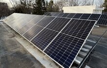 Фото 2: У Львові за донорські кошти встановлюють сонячні панелі на лікарнях та школі (відео)