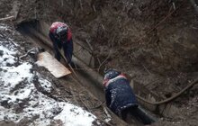 Фото 3: На вул. Симоненка ремонтні бригади Львівтеплоенерго проводять заміну теплової мережі