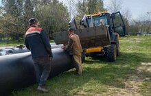 Фото 3: На вул. Стрийській міняють ділянку магістральної теплової мережі, яка експлуатується з 1981 року