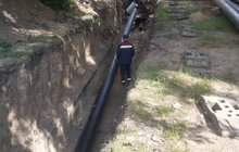 Фото 2: На вулиці Патона замінюють 430 метрів старих теплотрас