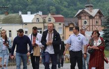 Фото 11: Андрій Садовий у Чорткові зустрівся з мером та взяв участь у відкритті реконструкції бою «Чортківська офензива»