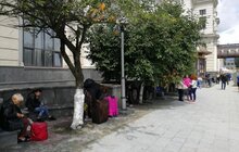 Фото 6: Ремонт пл. Двірцевої: на площі облаштовують третю трамвайну платформу