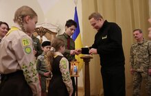 Фото 7: Львівські пластуни передали місту Вифлеємський вогонь миру
