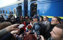 Фото 4: У Львові зустріли матроса Військово-морських сил України Андрія Оприска, якого незаконно утримували в Росії