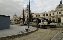 Фото 1: Залишилось чотири тижні до відкриття пл. Двірцевої