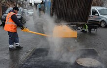 Фото 10: У Львові протягом двох днів випробовують чеську технологію ремонту дорожнього покриття (ямкового ремонту) із застосуванням інфра-термо-червоних пальників