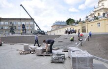 Фото 4: «Сьогодні ввечері завершуємо усі роботи по площі, вночі площа буде помита, завтра буде встановлення технічного обладнання», - М. Литвинюк про площу св. Юра